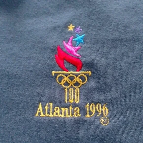 VINTAGE 1996 ATLANTA OLYMPIC SUMMER GAMES POLO UNISEX - Picture 2 of 5